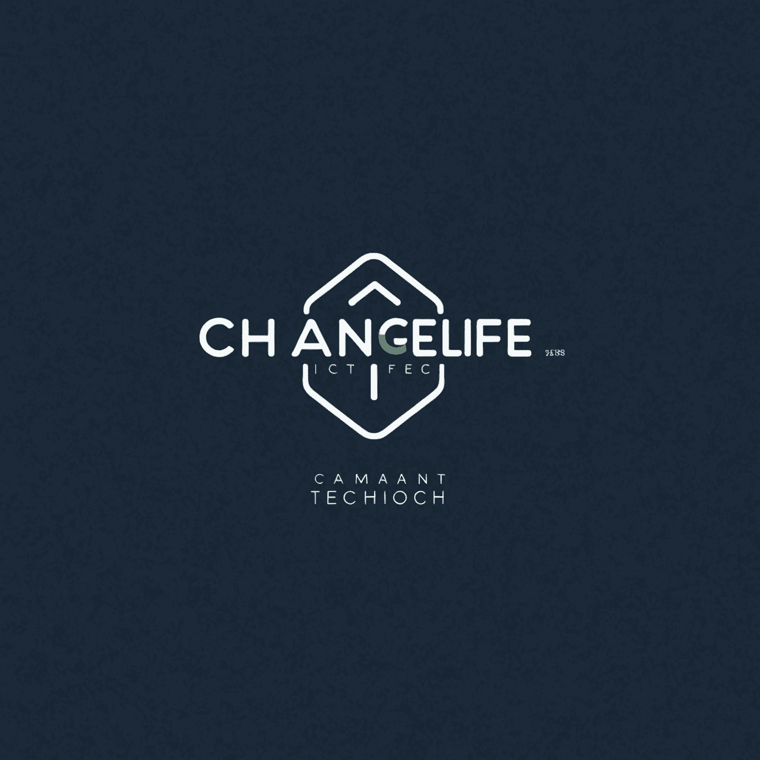 ChangeLIFETech logo featuring a modern, minimalist design with the company name in white text on a deep navy blue background