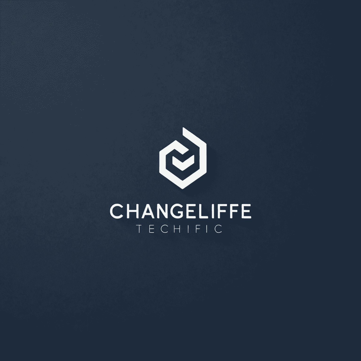 ChangeLIFETech logo featuring a modern, minimalist design with the company name in white text on a deep navy blue background