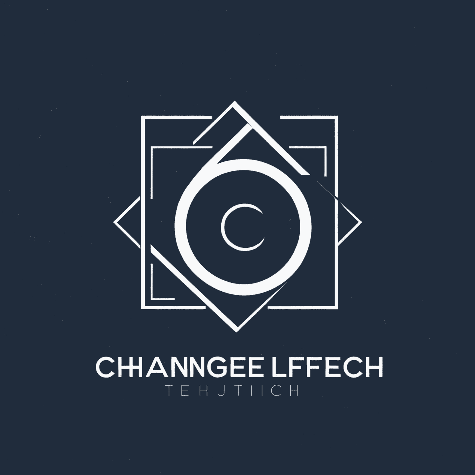 ChangeLIFETech logo featuring a modern, minimalist design with the company name in white text on a deep navy blue background